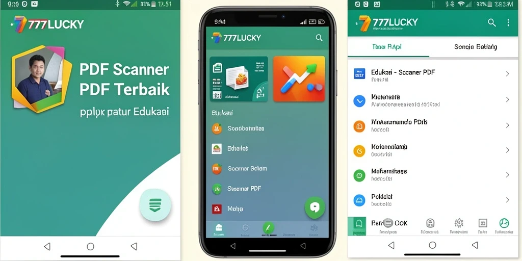 Antarmuka aplikasi Scanner PDF 777LUCKY yang user-friendly dan fungsional.
