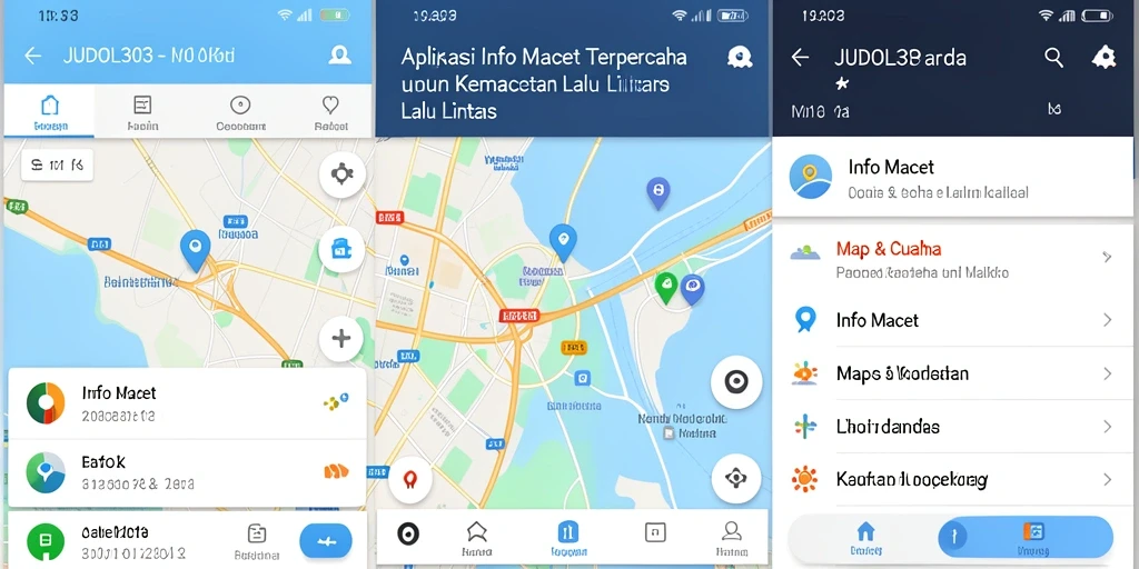 Tampilan antarmuka JUDOL303 menampilkan informasi kemacetan dengan jelas.