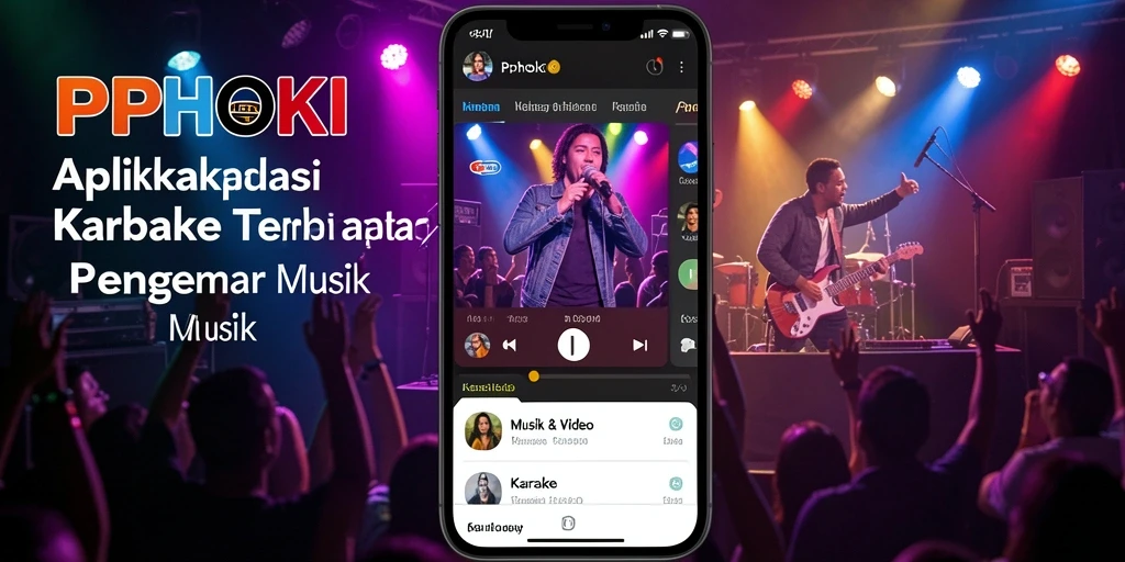 Antarmuka PPHOKI yang mudah digunakan untuk karaoke.